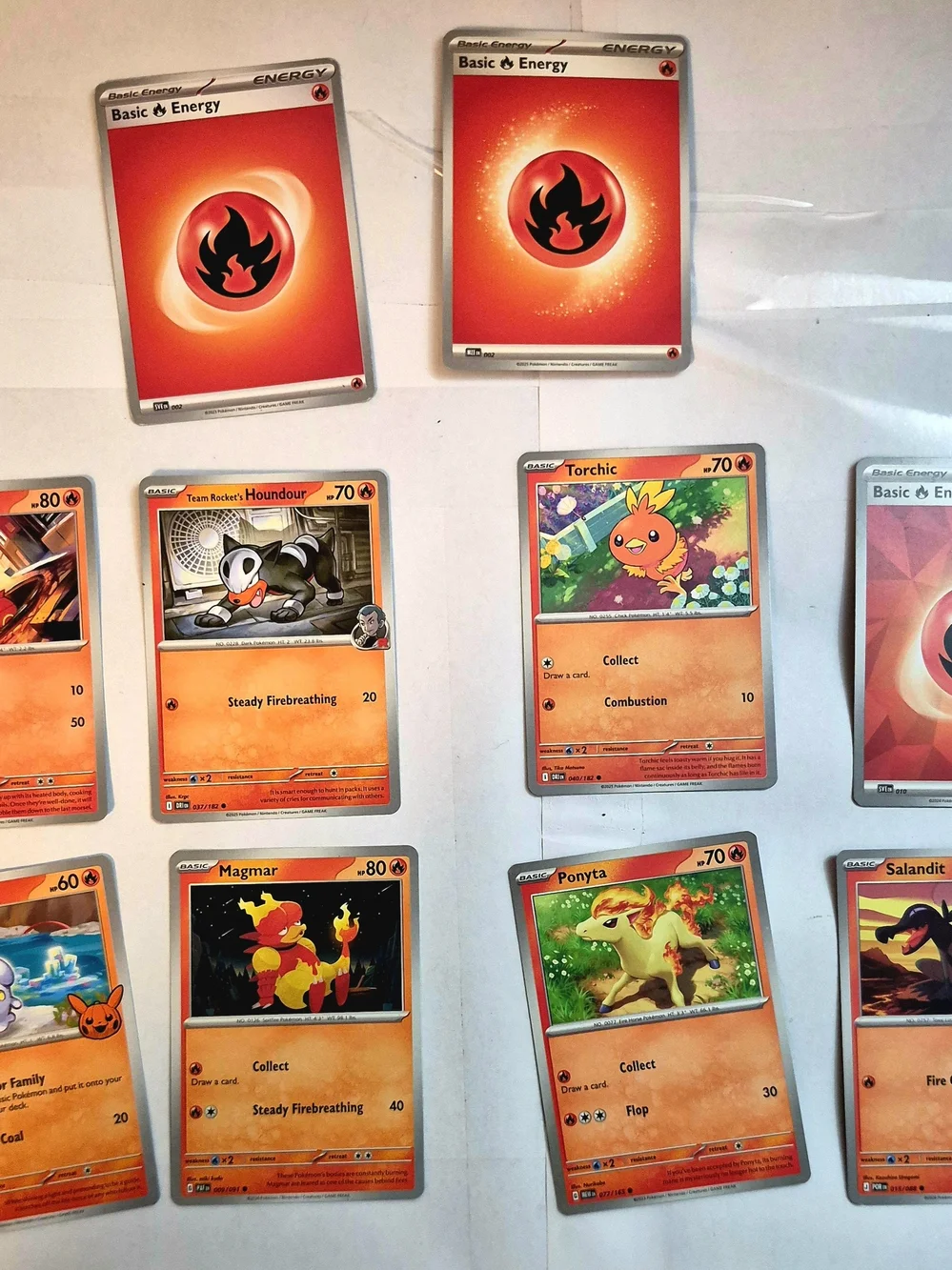 Pokémon Pokémon trading card lot Trading Card Lot Orange & Red